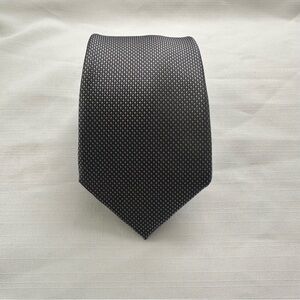 Michael Kors Black and Gray Patterned Tie